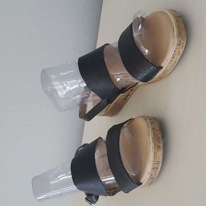 Brash Black Strappy Sandals